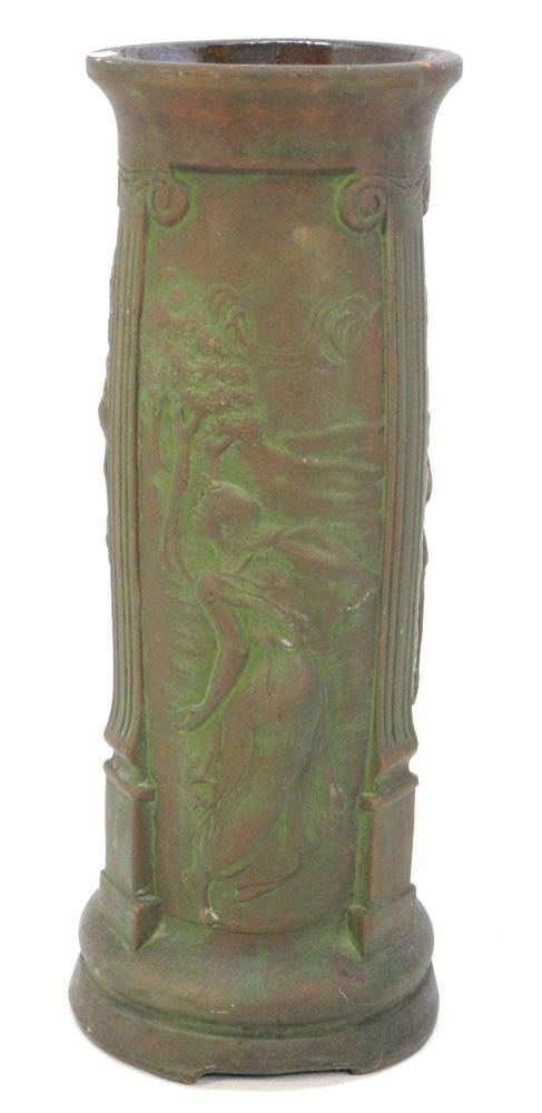 Peters & Reed Moss Aztec Umbrella Stand, 20" high. (1 of 3)