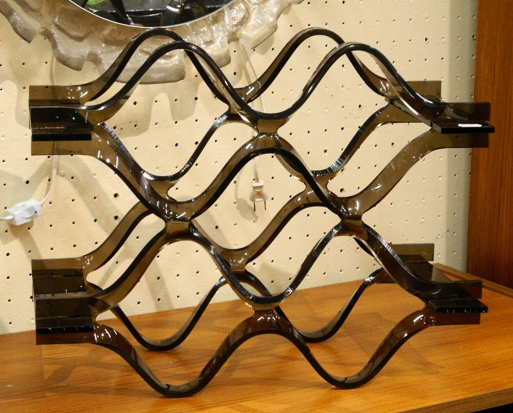 Arcylic Wine Rack, 16 1/2" wide.: Arcylic Wine Rack, 16 1/2" wide.