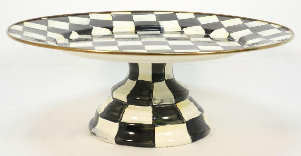 Enamel Platter by MacKenzie Childs, 16" diameter. (1 of 3)