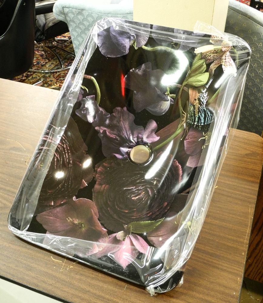 Kohler "Dutch Master Midnight Floral Rectangle Wading Pool" Sink, As New in Box. (1 of 3)