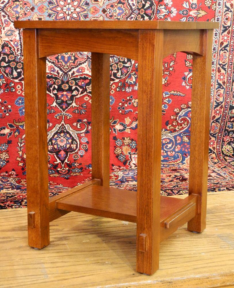 Villageois "Mission" Oak Occasional Table, 24" high. (1 of 4)