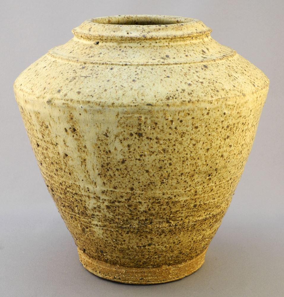 Stoneware Vase with Impressed Mark of Wayne Ngan, 7 1/2" high.: Stoneware Vase with Impressed Mark of Wayne Ngan, 7 1/2" high.