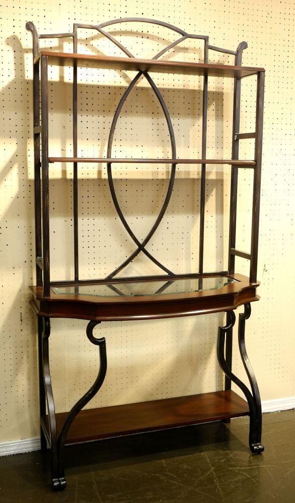 Contemporary Baker's-Style Rack, 76" high.: Contemporary Baker's-Style Rack, 76" high.