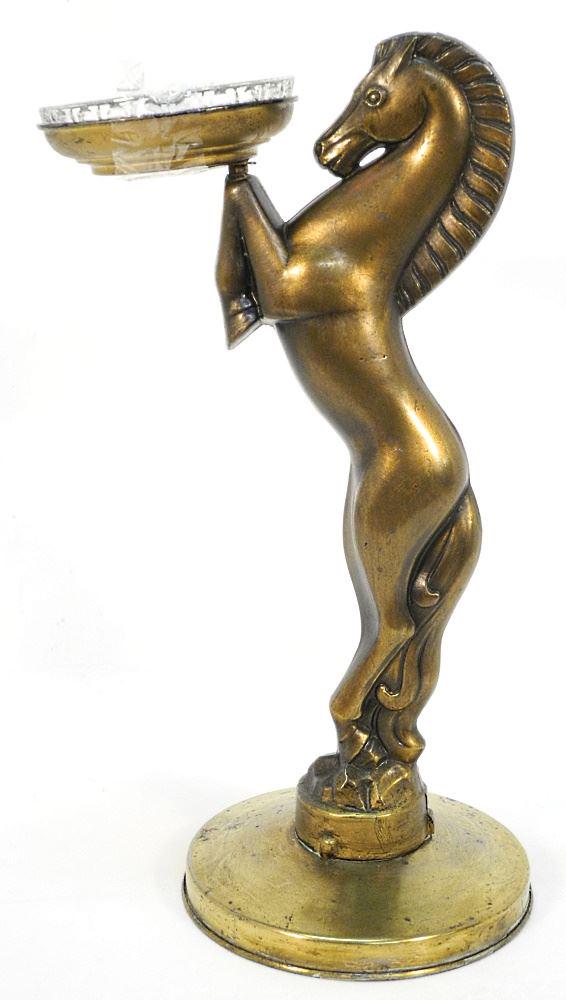 Copper Finish Horse Ash Stand, 22" high. (1 of 3)