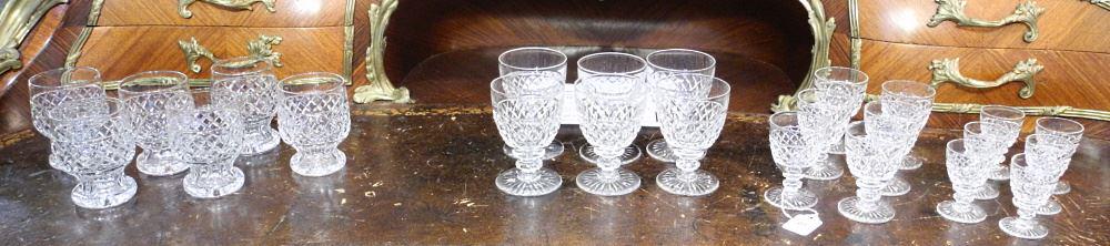 Collection of 24 Pieces Webb Corbett Crystal Stemware. (1 of 3)