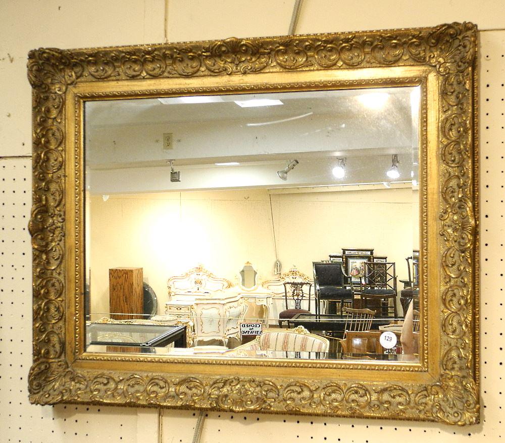 Gilt Framed Mirror, 27" x 33". (1 of 1)