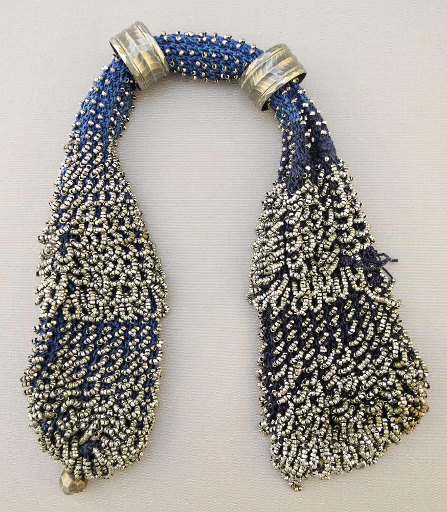 Circa 1920's Marcasite Wrist Purse, 14" Length.: Circa 1920's Marcasite Wrist Purse, 14" Length.