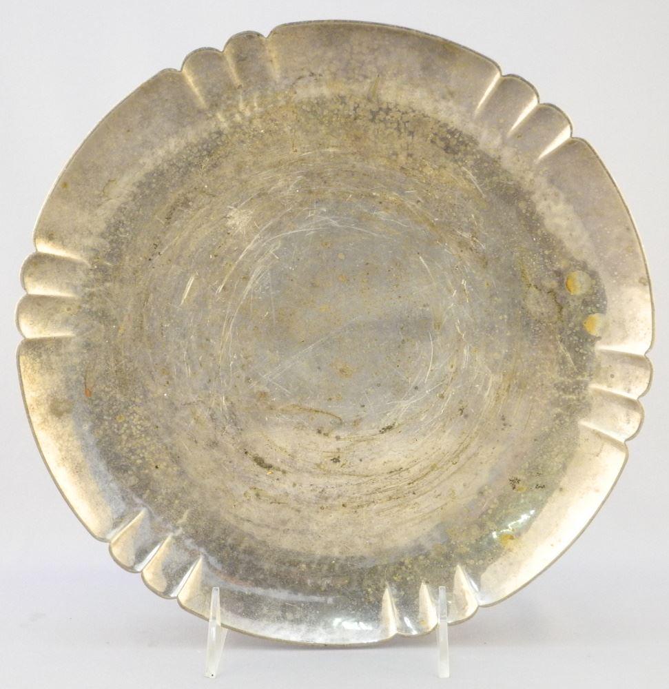 Hallmarked Sterling Silver Tray, 10" diameter, 26.45oz. (1 of 6)