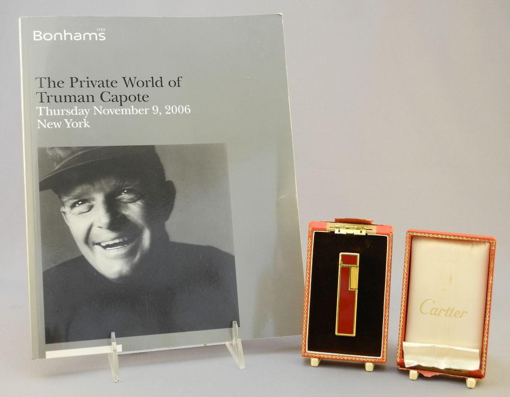 Cartier Lighter from the Collection of Truman Capote, Lot. 1161 Sale 14244 Bonhams W. Catalogue (1 of 7)