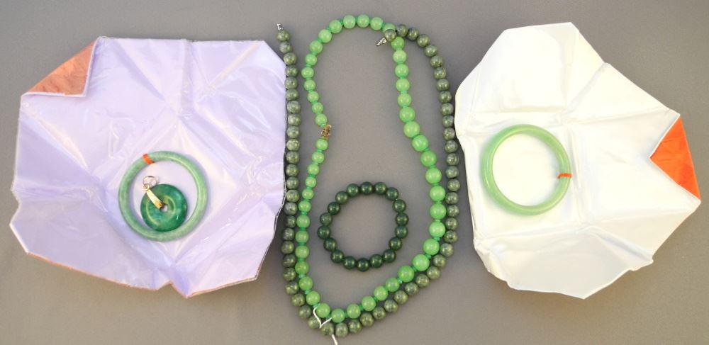 Collection of Jade Necklaces/ Bangles/ Bracelet & Pendant. (1 of 1)
