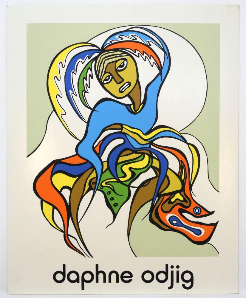 Daphne Odjig Exhibition Poster, Unframed. (1 of 1)