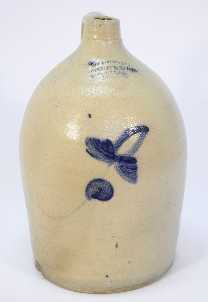 "G. Lafortune Joliette" 3 Gallon Stoneware Jug. (1 of 3)
