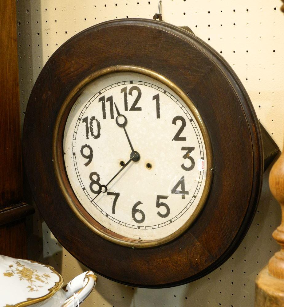Railway Station Wall Clock with Key, 20" High. (1 of 1)