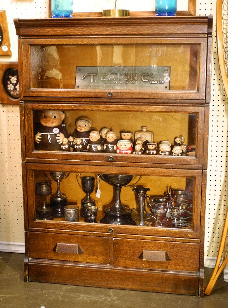 Oak 3 Section Barrister's Bookcase. (1 of 2)