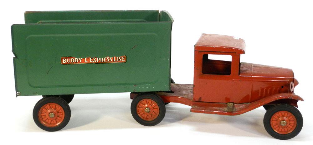 Buddy L. Express Line Toy Truck, 23" Length.: Buddy L. Express Line Toy Truck, 23" Length.