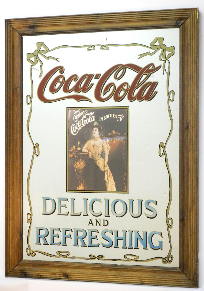 Coca-Cola&quot;Waitress&quot; Framed Logo Mirror 141［並行輸入］ Coca-Cola