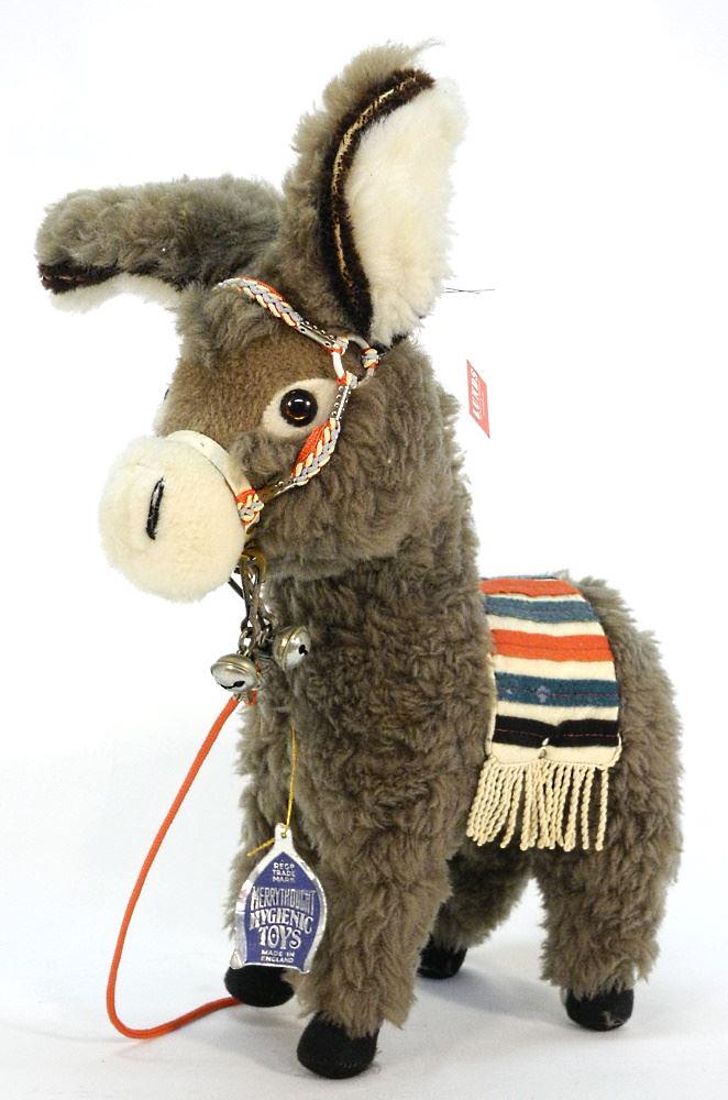Merrythought Mohair Donkey with Original Tag, 18" High. (1 of 1)