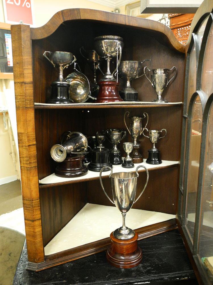 Collection of Various Silver Plated Cowichan Lake Regional Sporting Trophies. (1 of 1)