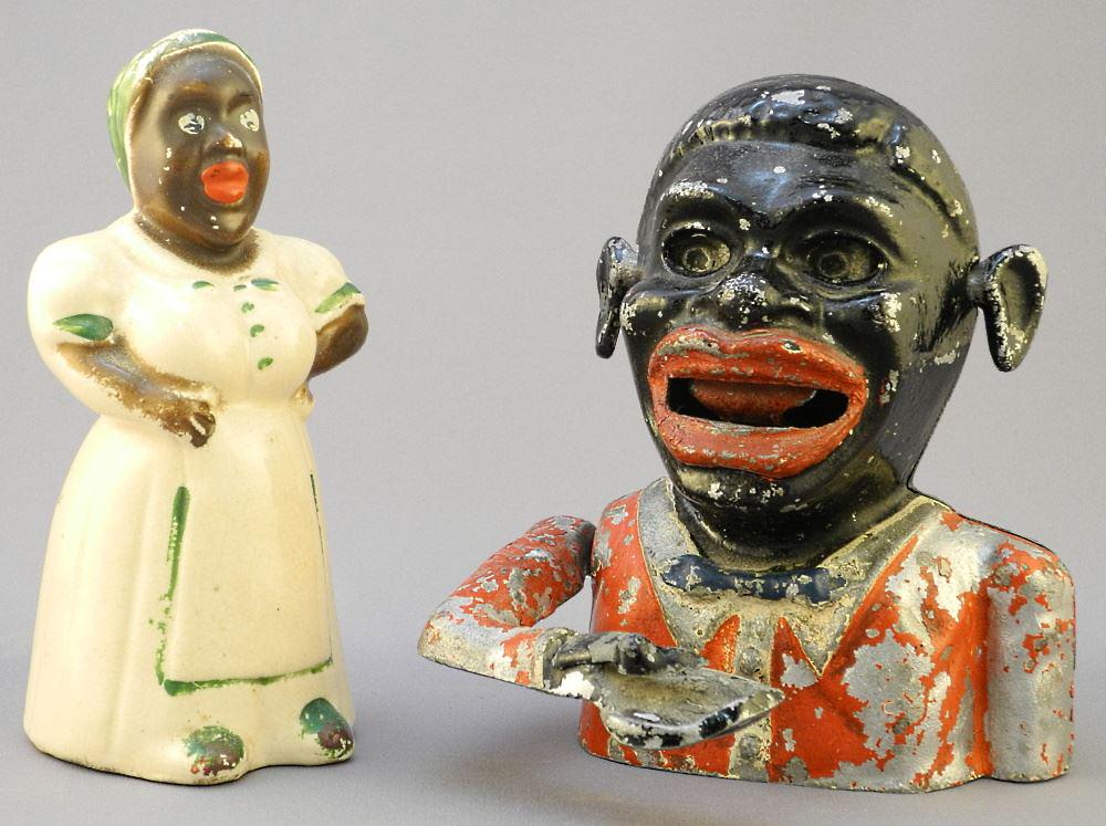 2 Black Americana Coin Banks.: 2 Black Americana Coin Banks.