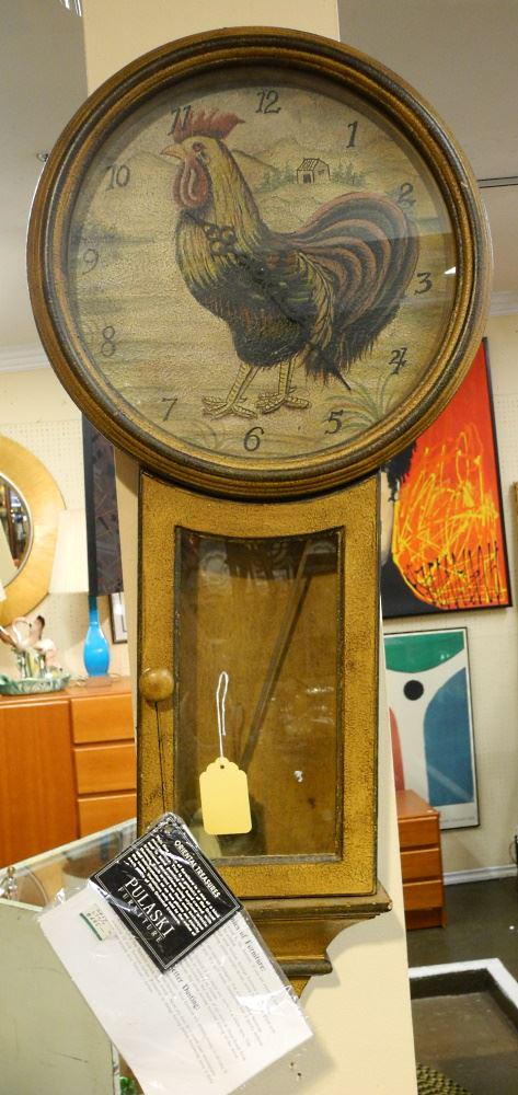 Pulaski Furniture "Oriental Treasures" Wall Clock, 36" High.: Pulaski Furniture "Oriental Treasures" Wall Clock, 36" High.