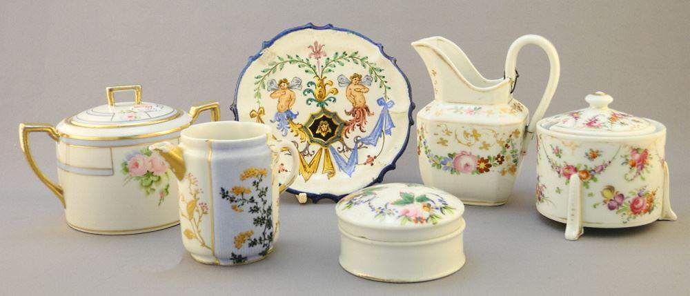 Collection of 6 European Ceramic Pieces, Condition Noted. (1 of 3)