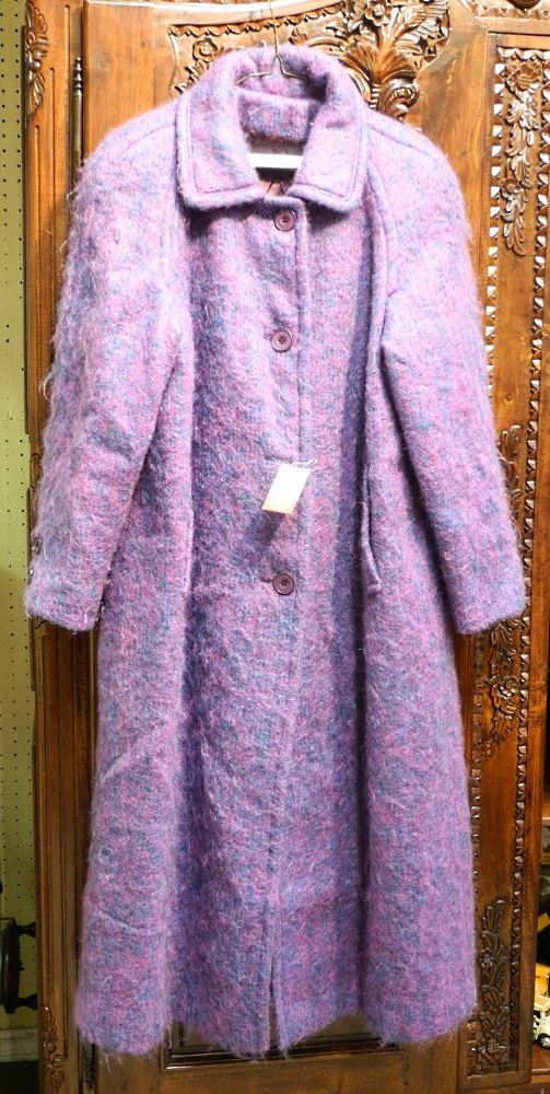 Vintage 1980's Scottish Bardolino Mohair Coat, 48" Length. (1 of 1)