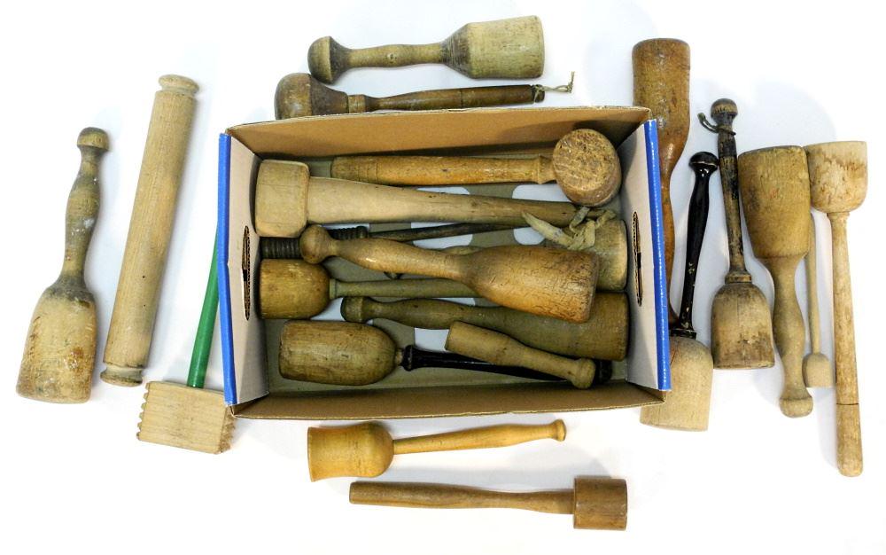 Collection of Wooden Mashers. (1 of 2)
