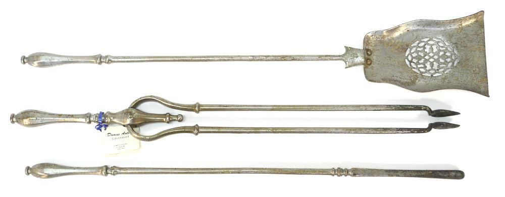 Set of George III Steel Fire Tools. (1 of 1)