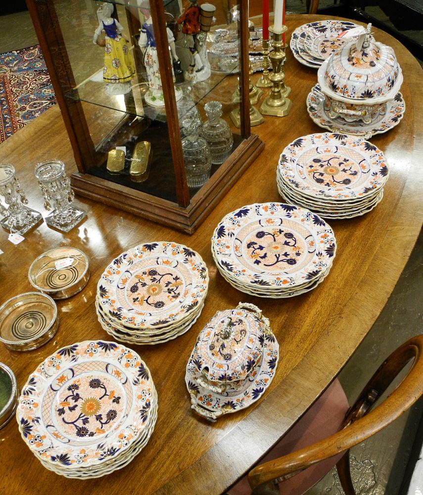 Mason's Ironstone Imari Dinner Service, C.1830, Tureen/ Platters/ Plates/ Soup Plates (1 of 5)