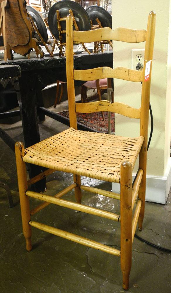 Canadiana Pine Side Chair, 37" High (1 of 1)
