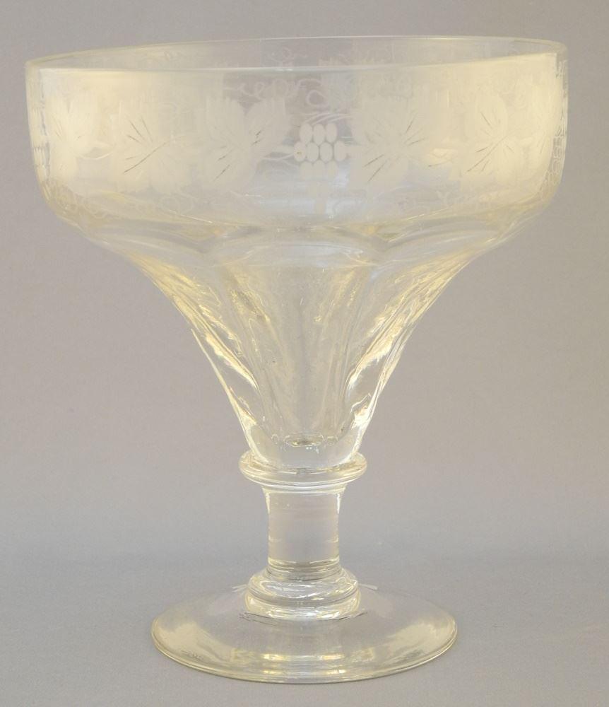 Early 19th Century Large Goblet, 6" diameter. (1 of 2)