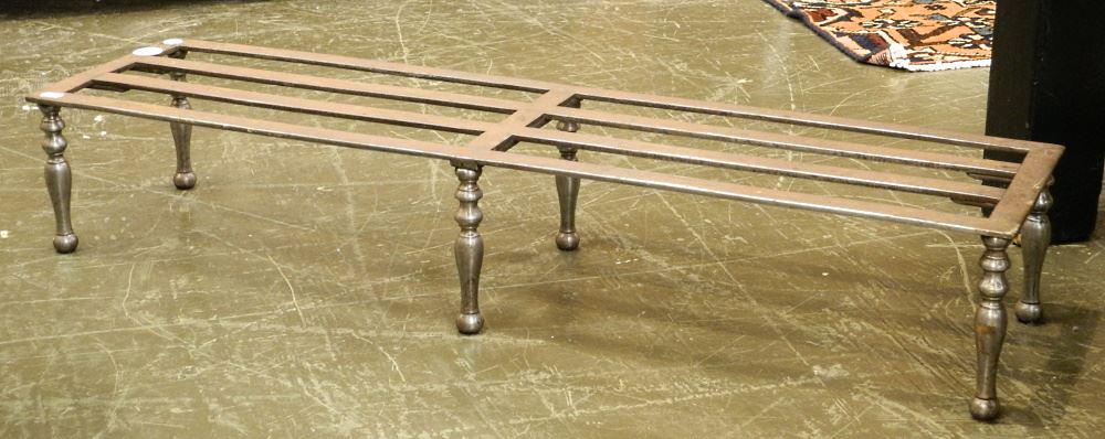 19th Century Steel Grate/Fender, 3'10": 19th Century Steel Grate/Fender, 3'10"