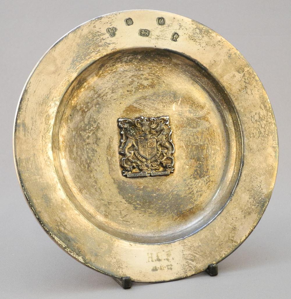 ER II Commemorative Silver Dish, 203 Grams, 6 1/2" Diameter. (1 of 5)