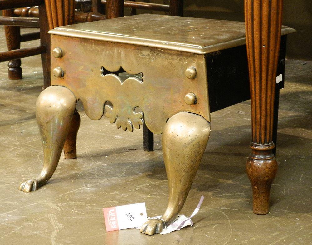 19th Century Brass Footman, 11 5/8 x 16 1/2 x 15" (1 of 2)