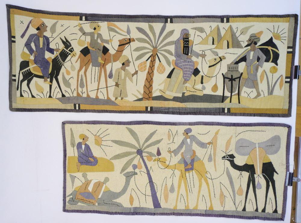 2 Egyptian Textile Wall Hanging. (1 of 1)