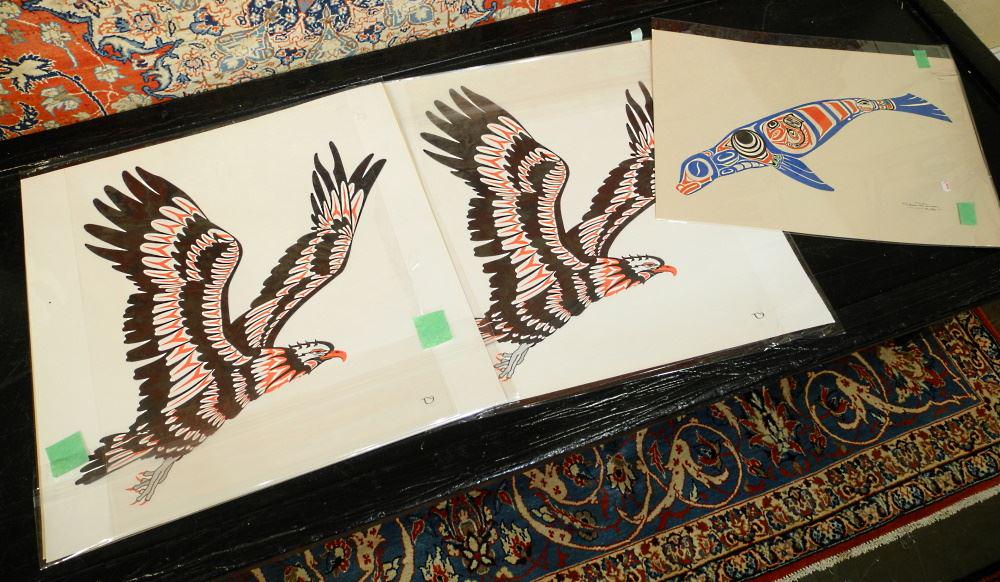 6 Northwest Coast Serigraphs Signed Sean R. Dixon & with Remarque. (1 of 2)
