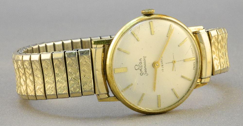 Omega Seamaster Wristwatch with Expandable Strap. (1 of 3)