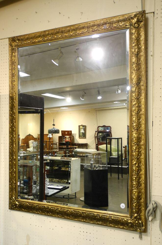 Gilt Framed Mirror, 55 1/2" x 43 1/2" x 1 1/2". (1 of 2)