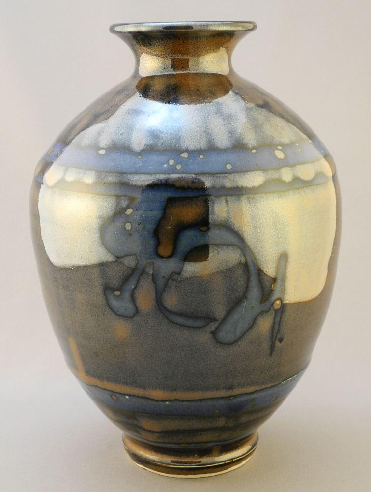 Porcelain Vase Signed with Impressed Mark of Wayne Ngan, 10 1/8" High.: Porcelain Vase Signed with Impressed Mark of Wayne Ngan, 10 1/8" High.
