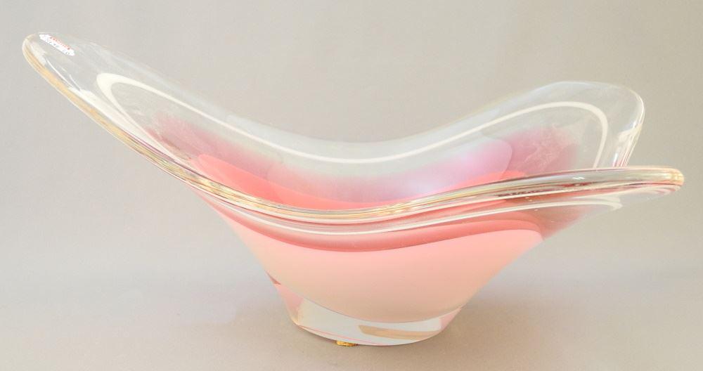 Flygsfors Bowl Marked "Coquille", 15" Wide.: Flygsfors Bowl Marked "Coquille", 15" Wide.