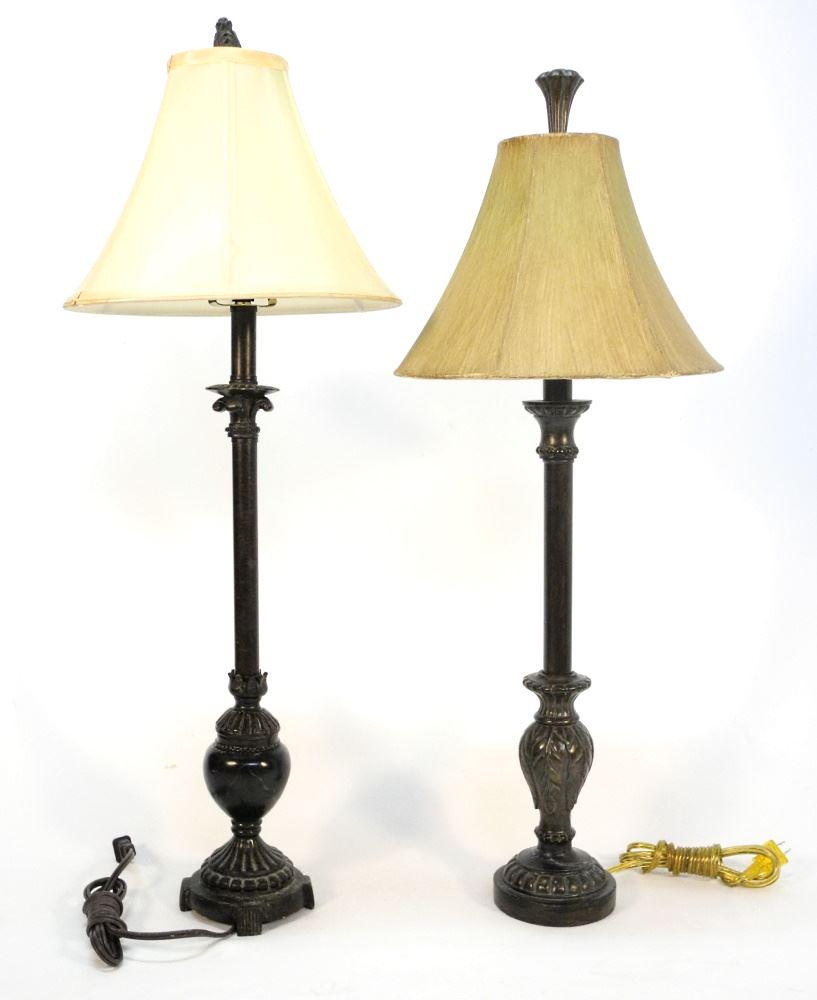 Pair of Chandlestick-Style Table Lamps, 29" High. (1 of 1)
