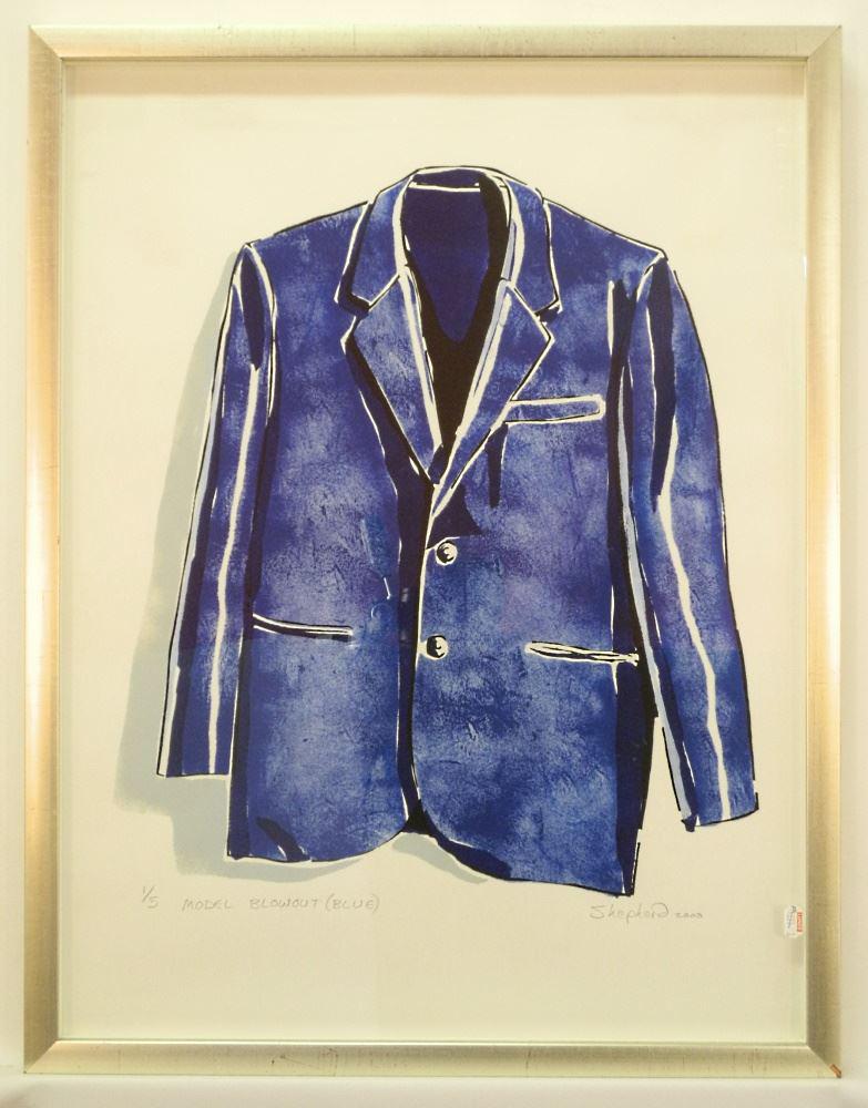 Serigraph Signed (Shawn) Shephard 2000, 25 1/2" x 19 1/4", "Model Blow -out" #1/5. (1 of 5)