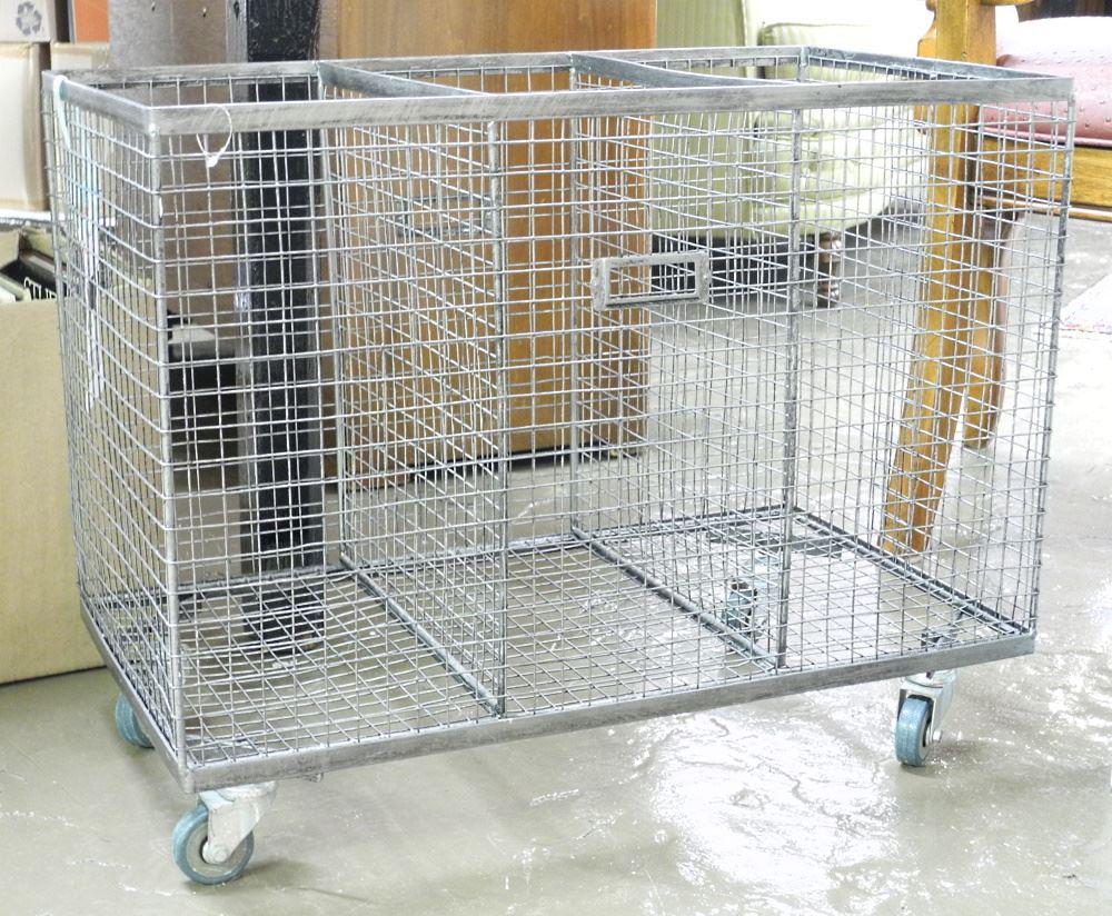 Industrial-Style Wheelie Cart.: Industrial-Style Wheelie Cart.