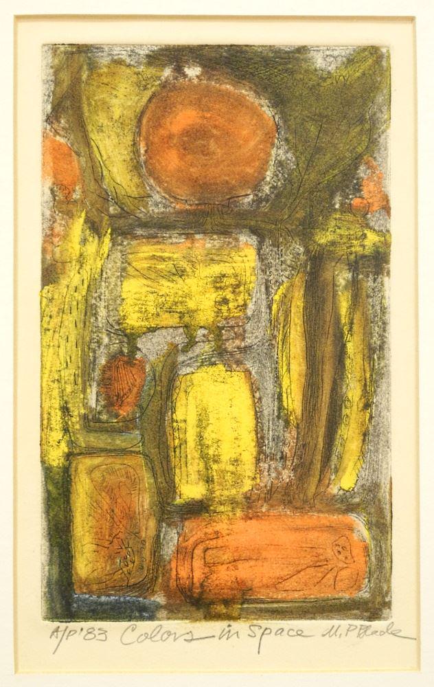 Colour Etching A/P Signed Mary Plumb Blade, "Colors in Space". (1 of 3)