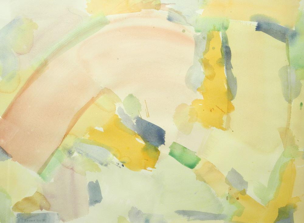 Watercolour Signed Edward Epp, "One Quick Wrist Movement" 22"x30". (1 of 4)