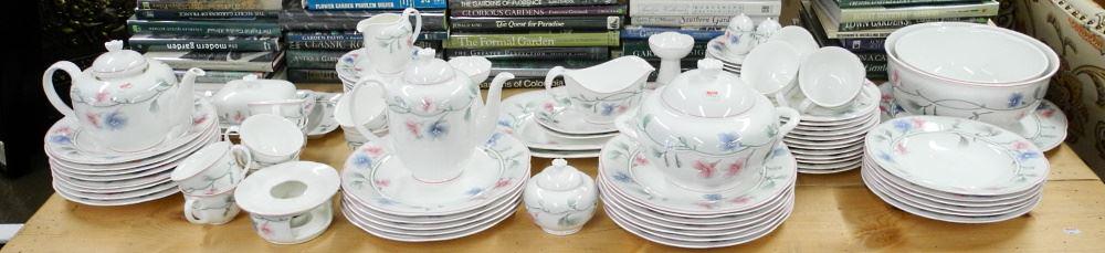 Set of Villory & Boch "Viola" Bone China Dinner Ware: Set of Villory & Boch "Viola" Bone China Dinner Ware