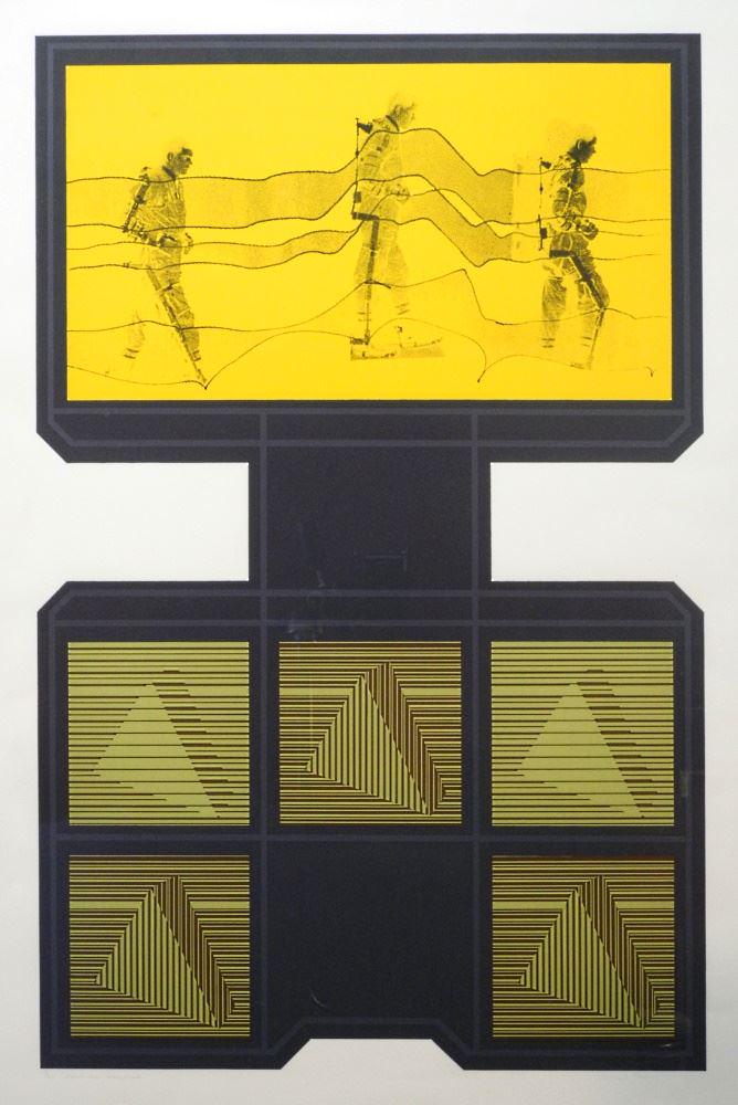 Serigraph Signed Michael Fossick '70 36 5/8" x 27 7/8", "Citadelian Adventur", #13/20. (1 of 3)