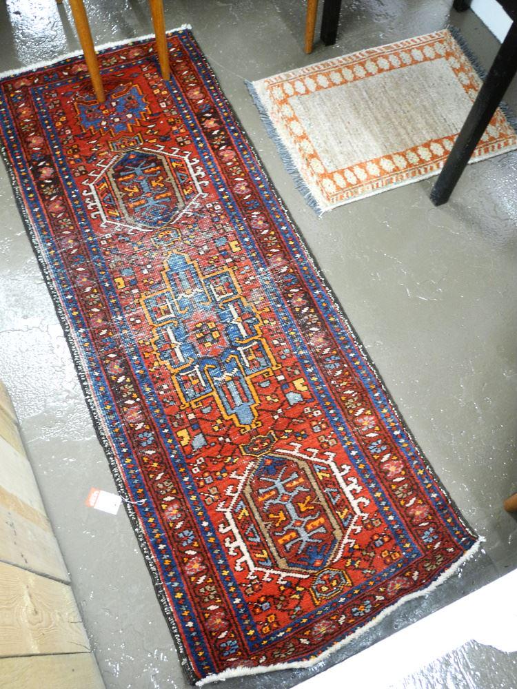 Two Persian Carpets, 5'9" x 2'2" & 2'4" x 1'7" (1 of 3)