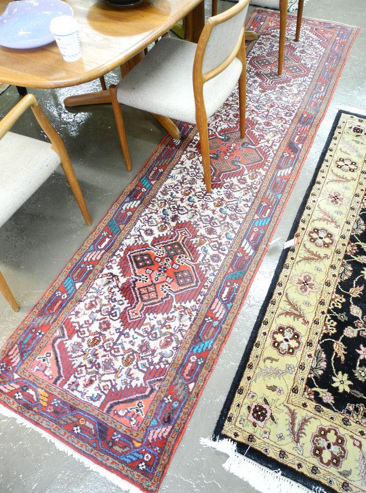 Hand Knotted Persian Runner, Approximately 10'2" x 2'5". (1 of 2)