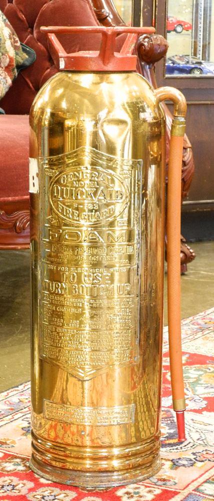 Brass Fire Extinguisher, 23 1/4" H. (1 of 1)